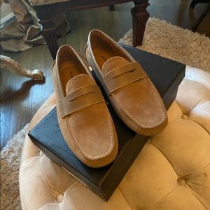 Alfani Mens Dark Tan Loafers 11.5